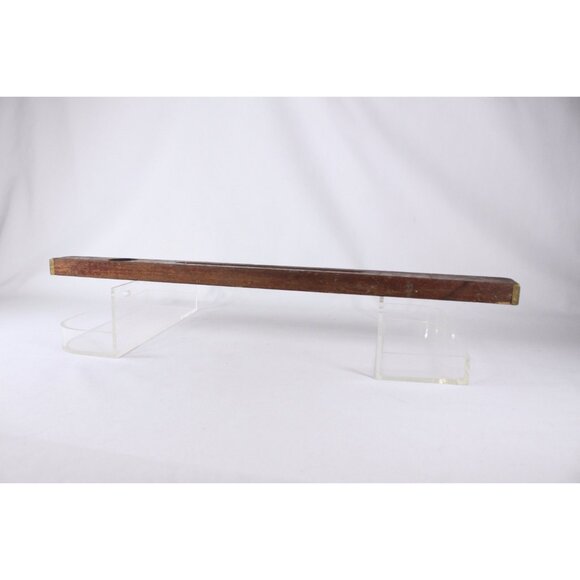 English 24" Solid wood and brass spirit level, vintage Parry & Bott Ltd - Picture 4 of 7